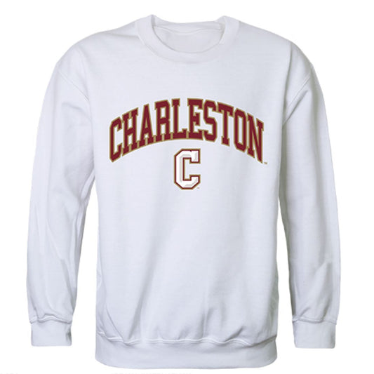 COFC College of Charleston Campus Crewneck Pullover Sweatshirt Sweater White-Campus-Wardrobe