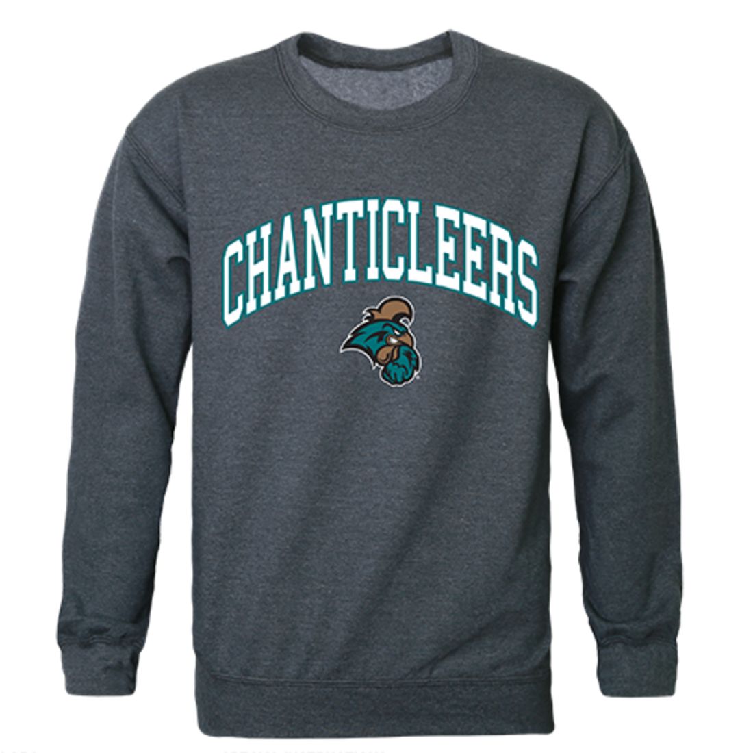 CCU Coastal Carolina University Campus Crewneck Pullover Sweatshirt Sweater Heather Charcoal-Campus-Wardrobe