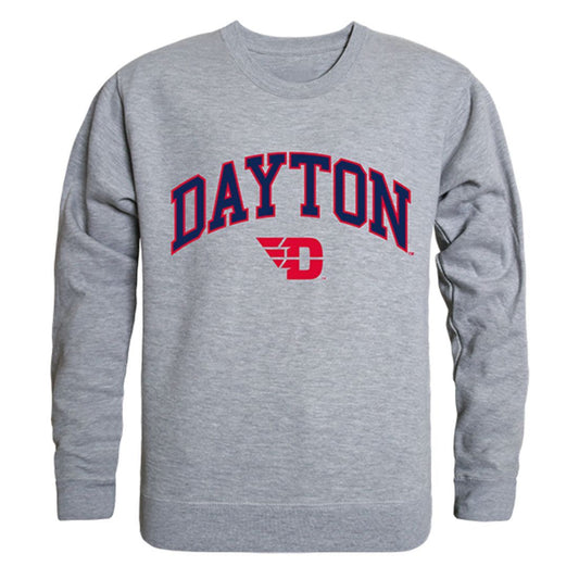 UD University of Dayton Campus Crewneck Pullover Sweatshirt Sweater Heather Grey-Campus-Wardrobe
