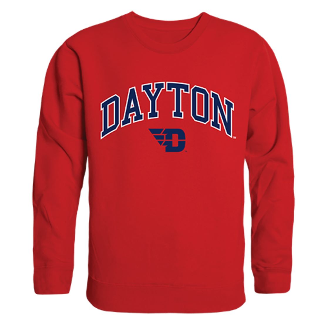 UD University of Dayton Campus Crewneck Pullover Sweatshirt Sweater Red-Campus-Wardrobe
