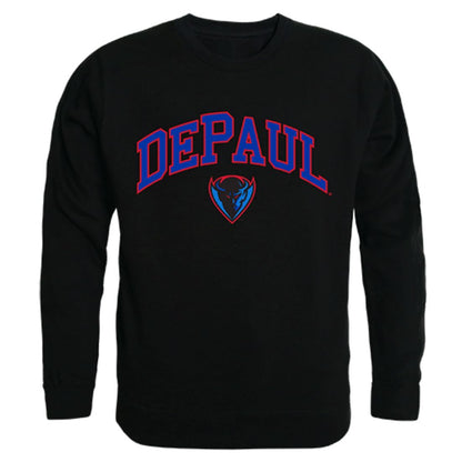 DePaul University Campus Crewneck Pullover Sweatshirt Sweater Black-Campus-Wardrobe