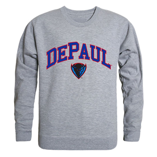 DePaul University Campus Crewneck Pullover Sweatshirt Sweater Heather Grey-Campus-Wardrobe