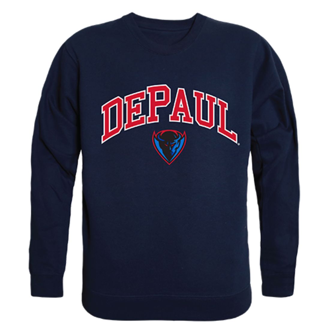 DePaul University Campus Crewneck Pullover Sweatshirt Sweater Navy-Campus-Wardrobe