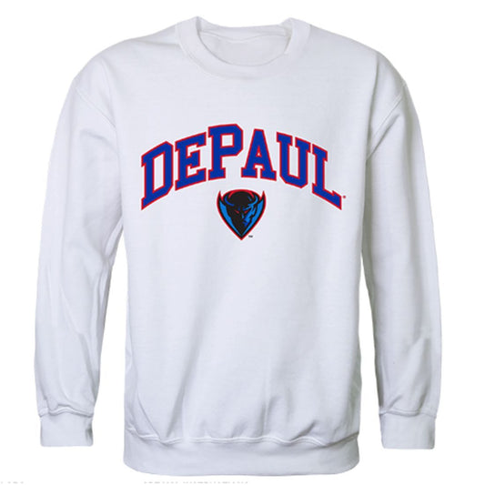 DePaul University Campus Crewneck Pullover Sweatshirt Sweater White-Campus-Wardrobe