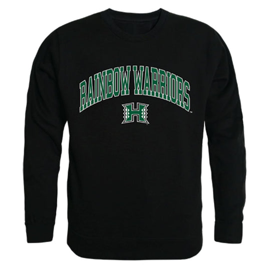 University of Hawaii Rainbow Campus Crewneck Pullover Sweatshirt Sweater Black-Campus-Wardrobe