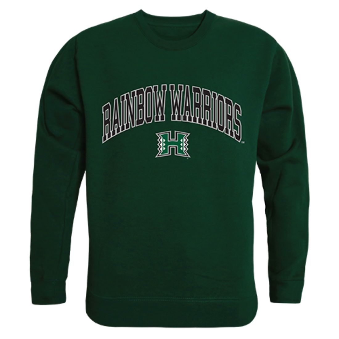 University of Hawaii Rainbow Campus Crewneck Pullover Sweatshirt Sweater Forest-Campus-Wardrobe