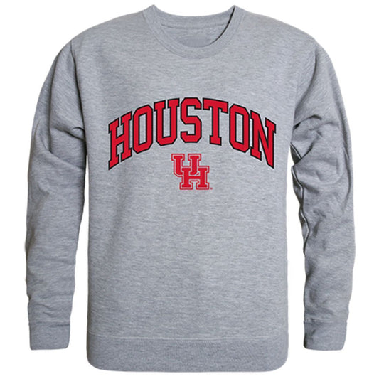 UH University of Houston Campus Crewneck Pullover Sweatshirt Sweater Heather Grey-Campus-Wardrobe