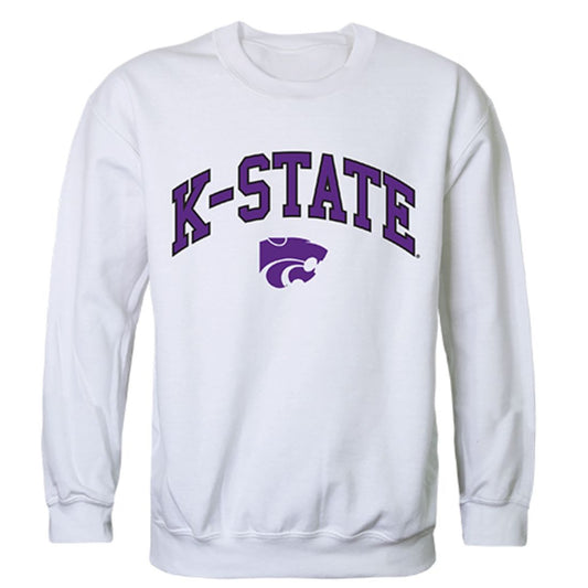 KSU Kansas State University Campus Crewneck Pullover Sweatshirt Sweater White-Campus-Wardrobe