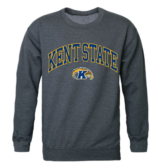 KSU Kent State University Campus Crewneck Pullover Sweatshirt Sweater Heather Charcoal-Campus-Wardrobe