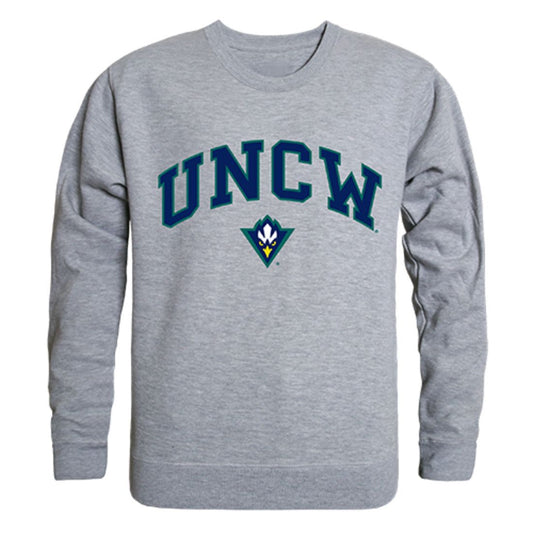 UNCW University of North Carolina Wilmington Campus Crewneck Pullover Sweatshirt Sweater Heather Grey-Campus-Wardrobe