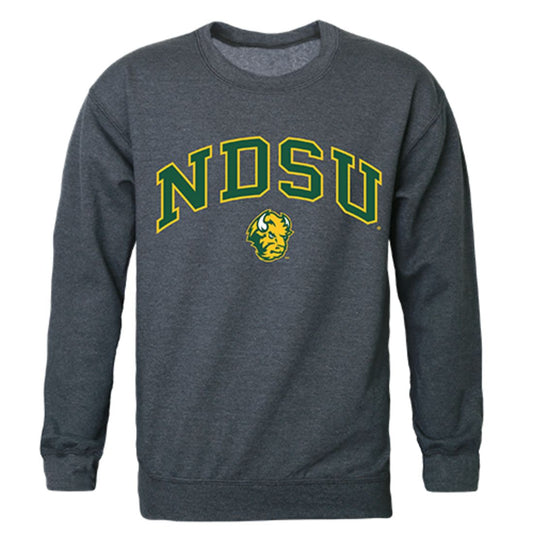 NDSU North Dakota State University Bison Campus Crewneck Pullover Sweatshirt Sweater Heather Charcoal-Campus-Wardrobe