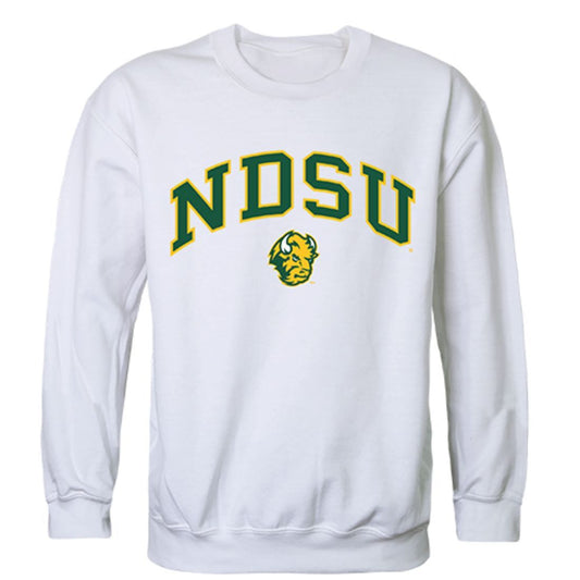 NDSU North Dakota State University Bison Campus Crewneck Pullover Sweatshirt Sweater White-Campus-Wardrobe