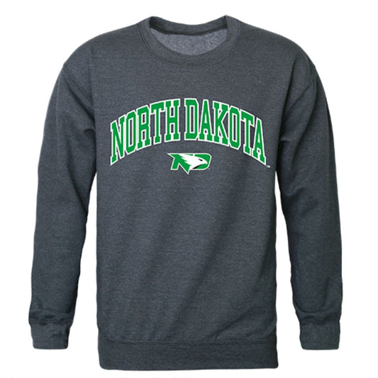 UND University of North Dakota Campus Crewneck Pullover Sweatshirt Sweater Heather Charcoal-Campus-Wardrobe