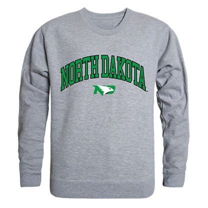 UND University of North Dakota Campus Crewneck Pullover Sweatshirt Sweater Heather Grey-Campus-Wardrobe