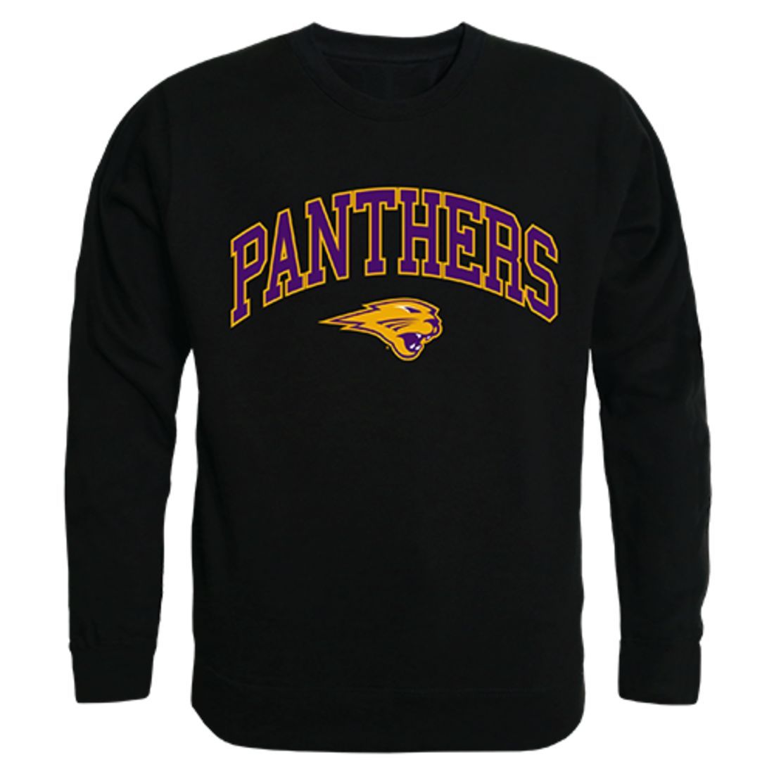 UNI University of Northen Iowa Campus Crewneck Pullover Sweatshirt Sweater Black-Campus-Wardrobe