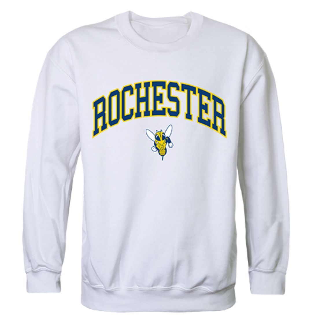 University of Rochester Campus Crewneck Pullover Sweatshirt Sweater White-Campus-Wardrobe