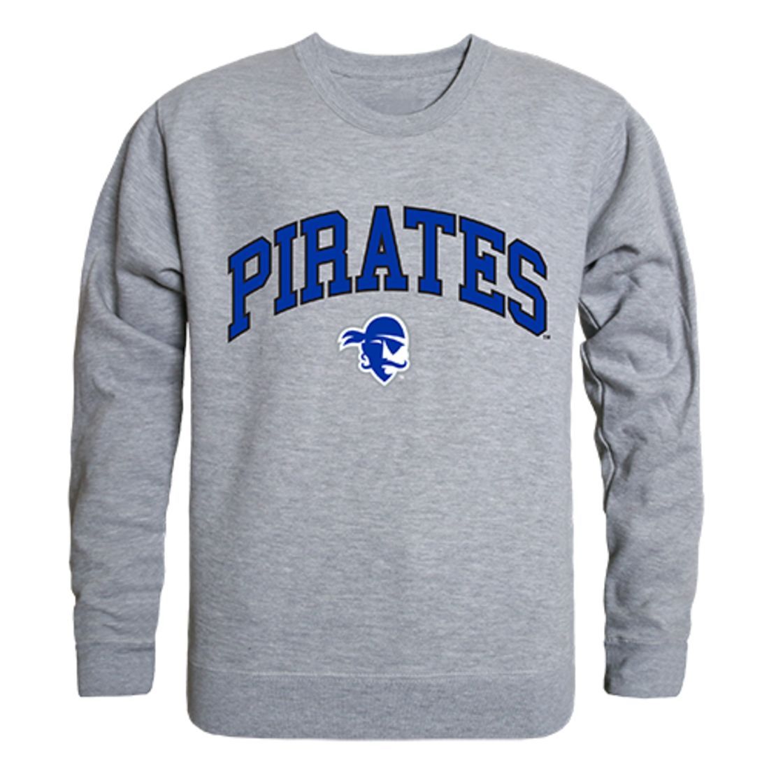 SHU Seton Hall University Campus Crewneck Pullover Sweatshirt Sweater Heather Grey-Campus-Wardrobe