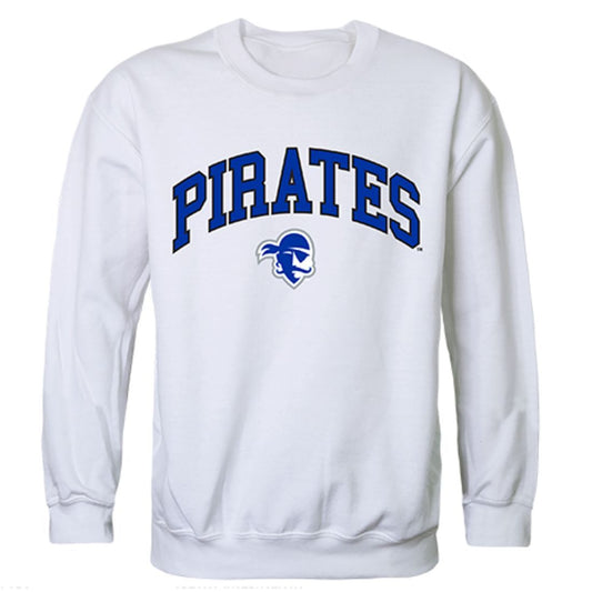 SHU Seton Hall University Campus Crewneck Pullover Sweatshirt Sweater White-Campus-Wardrobe