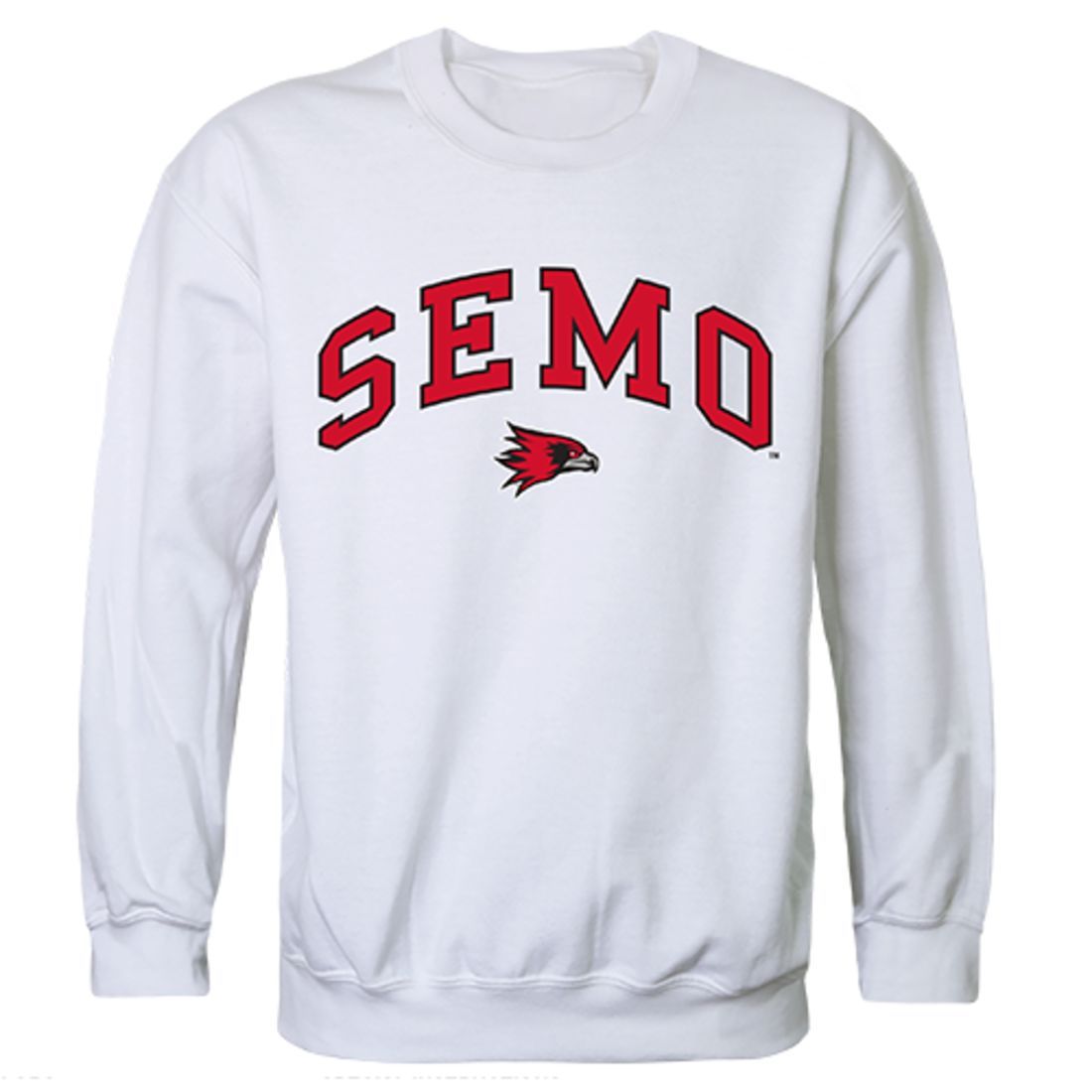 SEMO Southeast Missouri State University Campus Crewneck Pullover Sweatshirt Sweater White-Campus-Wardrobe