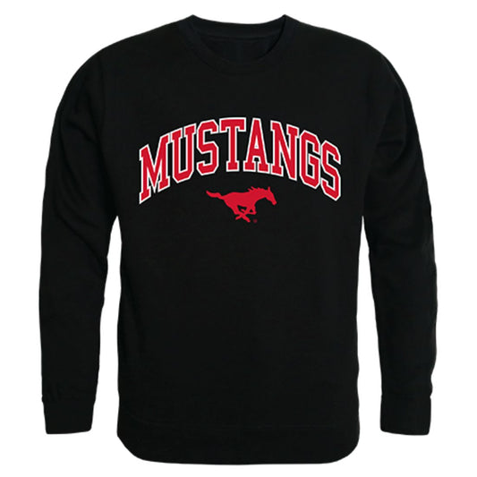 SMU Southern Methodist University Campus Crewneck Pullover Sweatshirt Sweater Black-Campus-Wardrobe