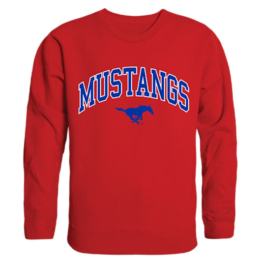 SMU Southern Methodist University Campus Crewneck Pullover Sweatshirt Sweater Red-Campus-Wardrobe