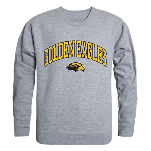 USM University of Southern Mississippi Campus Crewneck Pullover Sweatshirt Sweater Heather Grey-Campus-Wardrobe