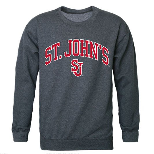 St. John's University Campus Crewneck Pullover Sweatshirt Sweater Heather Charcoal-Campus-Wardrobe