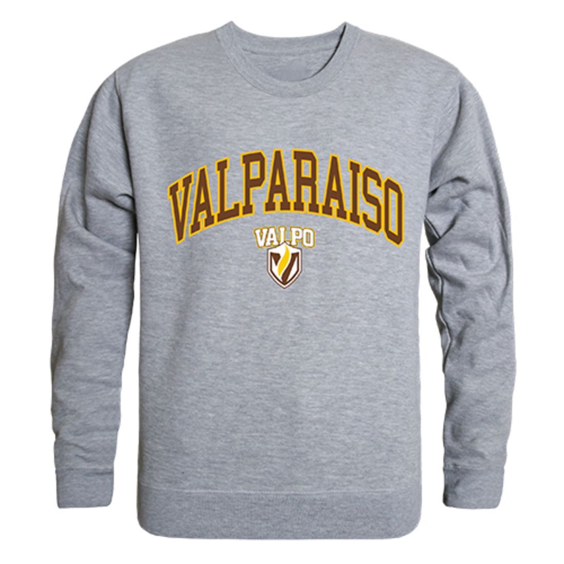 Valparaiso University Campus Crewneck Pullover Sweatshirt Sweater Heather Grey-Campus-Wardrobe