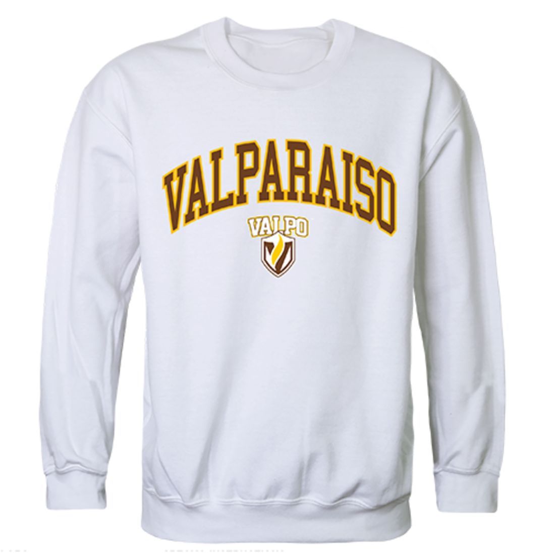 Valparaiso University Campus Crewneck Pullover Sweatshirt Sweater White-Campus-Wardrobe