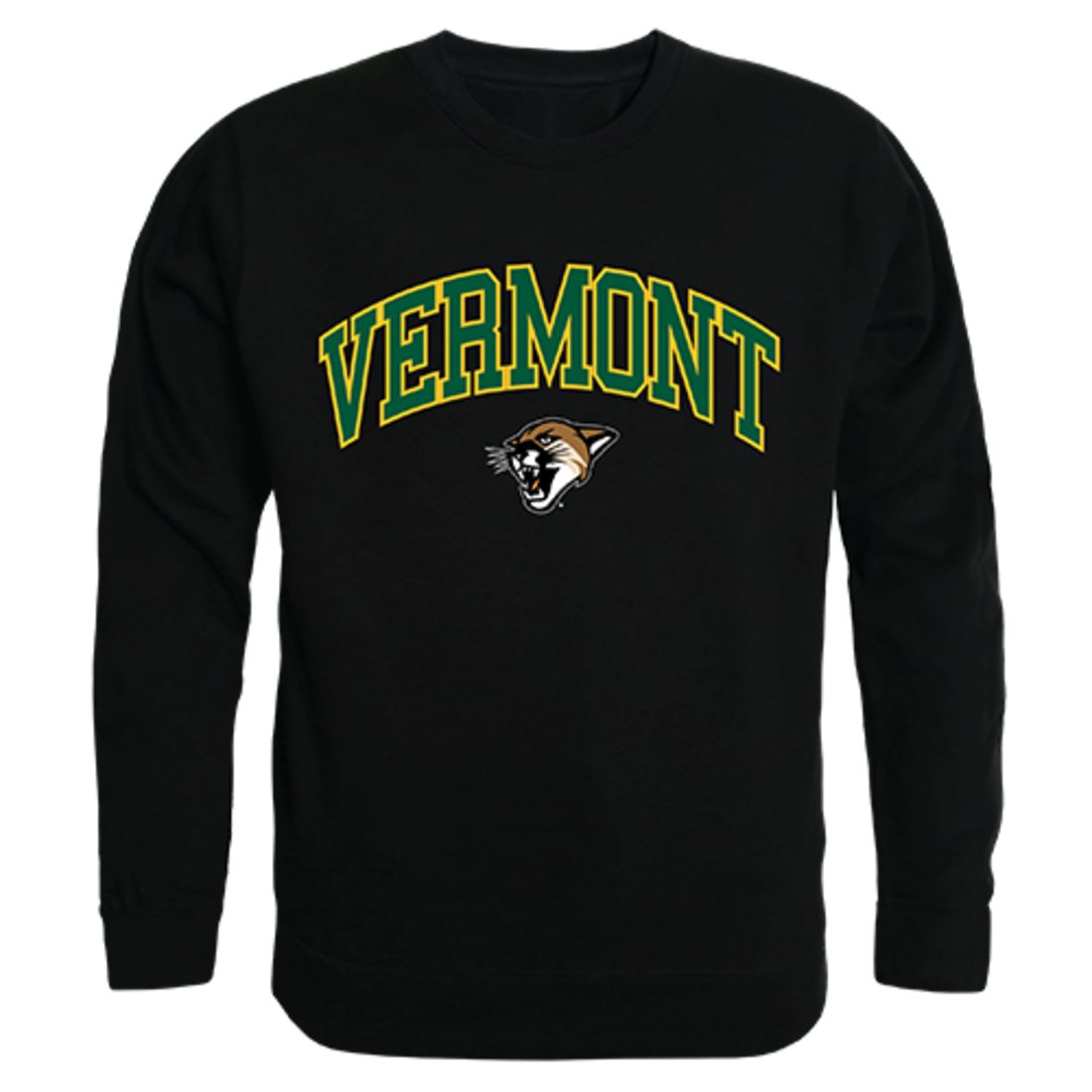 UVM University of Vermont Campus Crewneck Pullover Sweatshirt Sweater Black-Campus-Wardrobe
