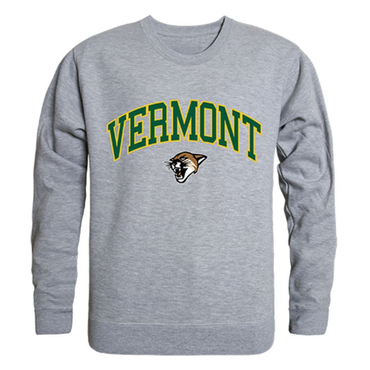 UVM University of Vermont Campus Crewneck Pullover Sweatshirt Sweater Heather Grey-Campus-Wardrobe