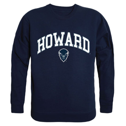 Howard University Campus Crewneck Pullover Sweatshirt Sweater Navy-Campus-Wardrobe