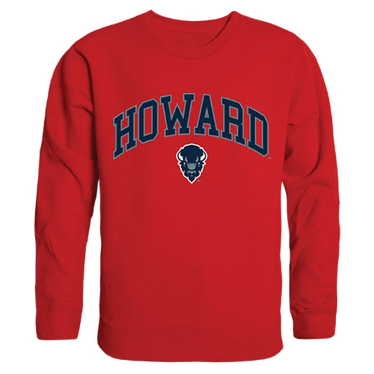 Howard University Campus Crewneck Pullover Sweatshirt Sweater Red-Campus-Wardrobe