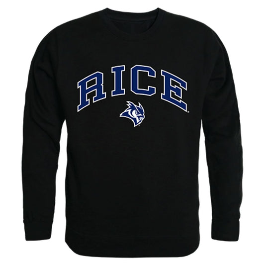 Rice University Campus Crewneck Pullover Sweatshirt Sweater Black-Campus-Wardrobe