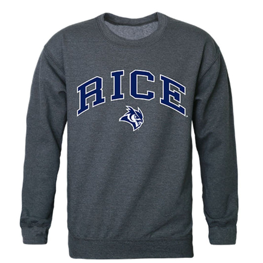Rice University Campus Crewneck Pullover Sweatshirt Sweater Heather Charcoal-Campus-Wardrobe
