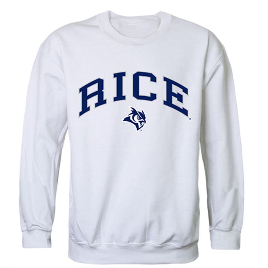 Rice University Campus Crewneck Pullover Sweatshirt Sweater White-Campus-Wardrobe