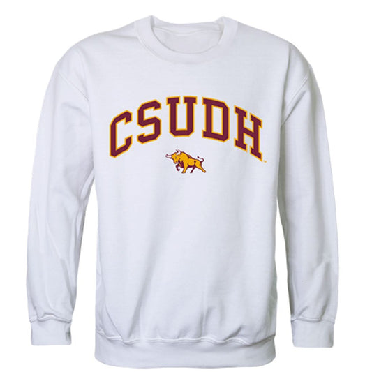 CSUDH California State University Dominguez Hills Campus Crewneck Pullover Sweatshirt Sweater White-Campus-Wardrobe