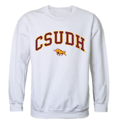 CSUDH California State University Dominguez Hills Campus Crewneck Pullover Sweatshirt Sweater White-Campus-Wardrobe