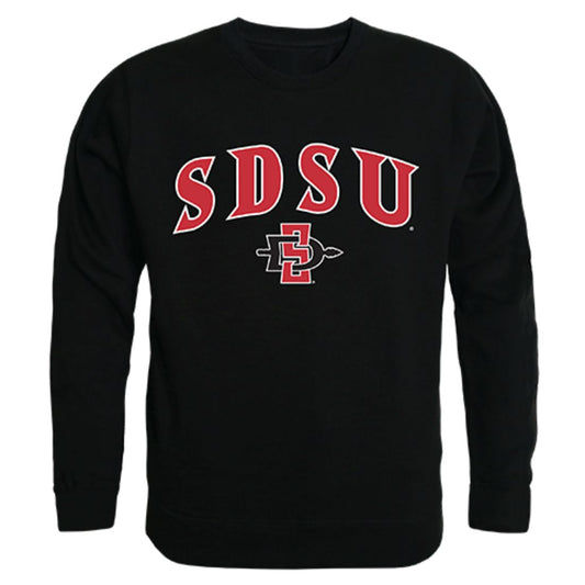 SDSU San Diego State University Campus Crewneck Pullover Sweatshirt Sweater Black-Campus-Wardrobe