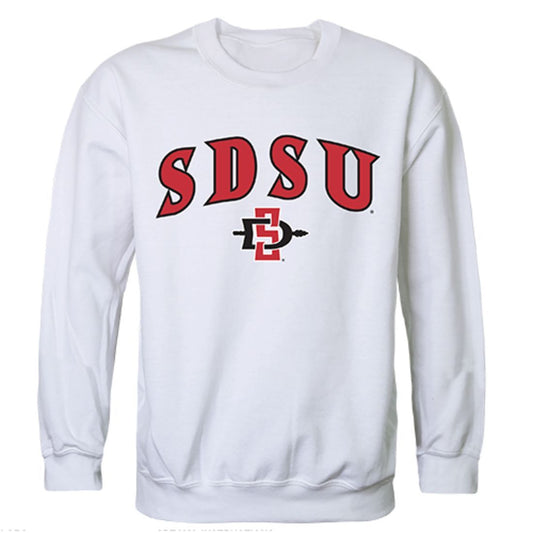 SDSU San Diego State University Campus Crewneck Pullover Sweatshirt Sweater White-Campus-Wardrobe