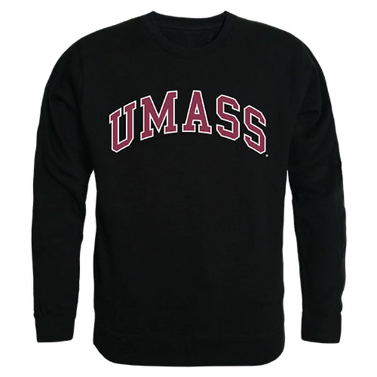 UMASS University of Massachusetts Amherst Campus Crewneck Pullover Sweatshirt Sweater Black-Campus-Wardrobe