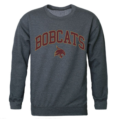 Texas State University Campus Crewneck Pullover Sweatshirt Sweater Heather Charcoal-Campus-Wardrobe