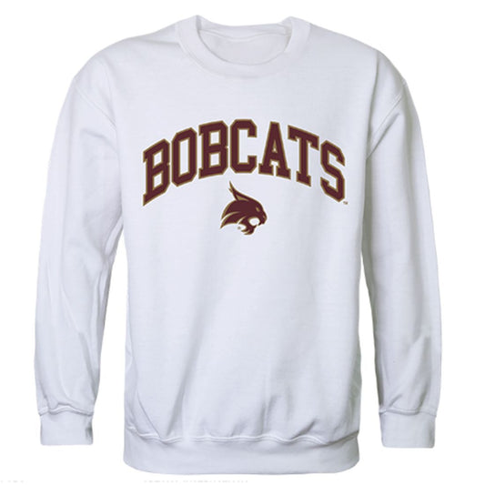 Texas State University Campus Crewneck Pullover Sweatshirt Sweater White-Campus-Wardrobe