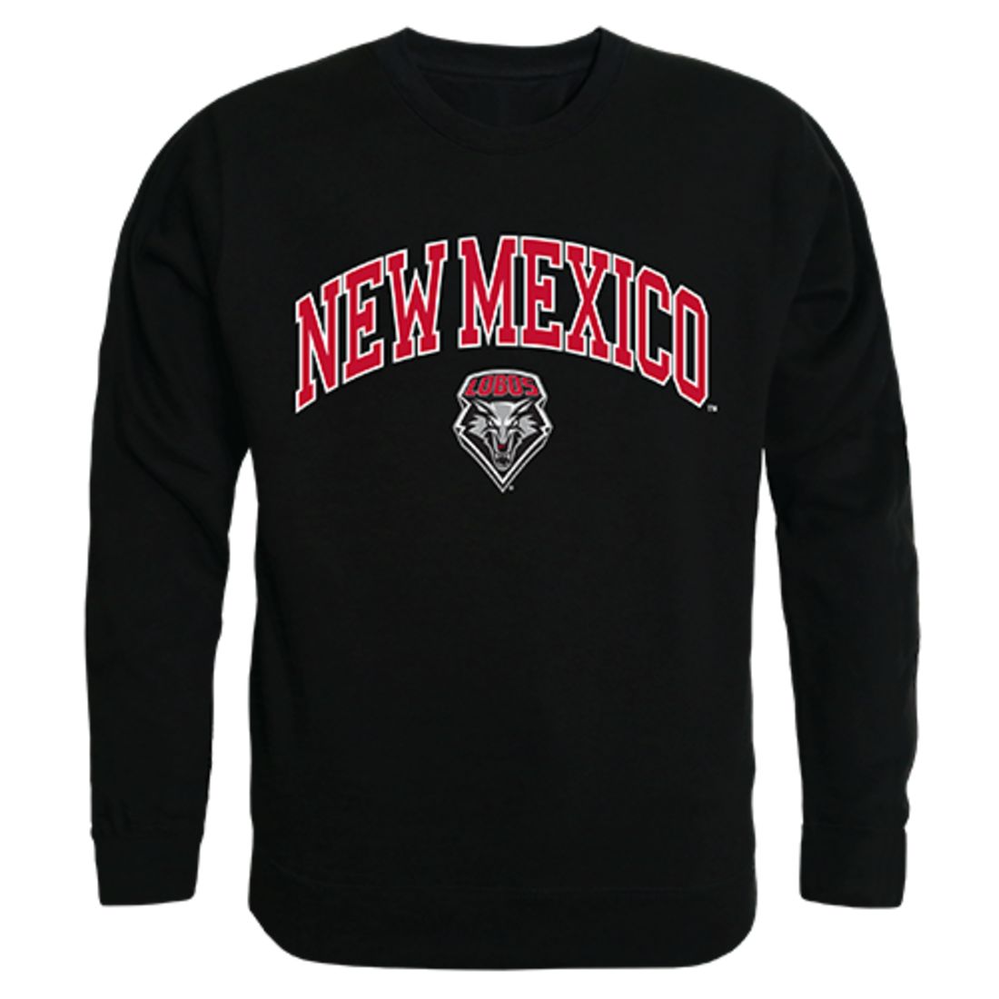 UNM University of New Mexico Campus Crewneck Pullover Sweatshirt Sweater Black-Campus-Wardrobe
