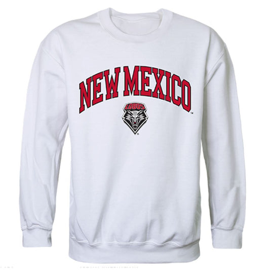 UNM University of New Mexico Campus Crewneck Pullover Sweatshirt Sweater White-Campus-Wardrobe