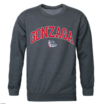 Gonzaga University Campus Crewneck Pullover Sweatshirt Sweater Heather Charcoal-Campus-Wardrobe