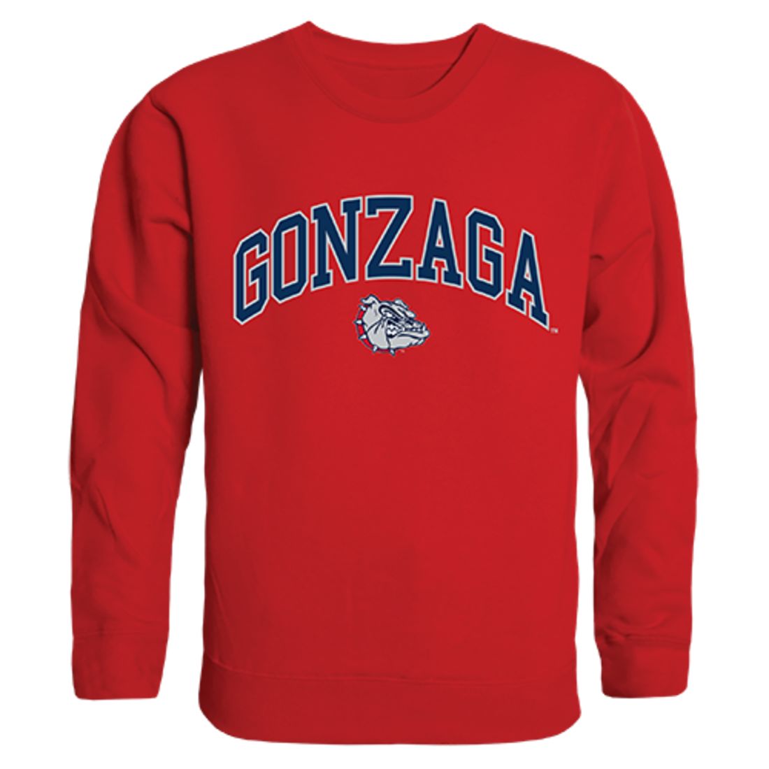 Gonzaga University Campus Crewneck Pullover Sweatshirt Sweater Red-Campus-Wardrobe