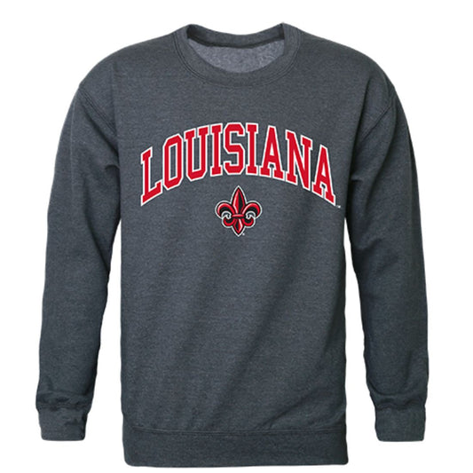 UL University of Louisiana at Lafayette Campus Crewneck Pullover Sweatshirt Sweater Heather Charcoal-Campus-Wardrobe