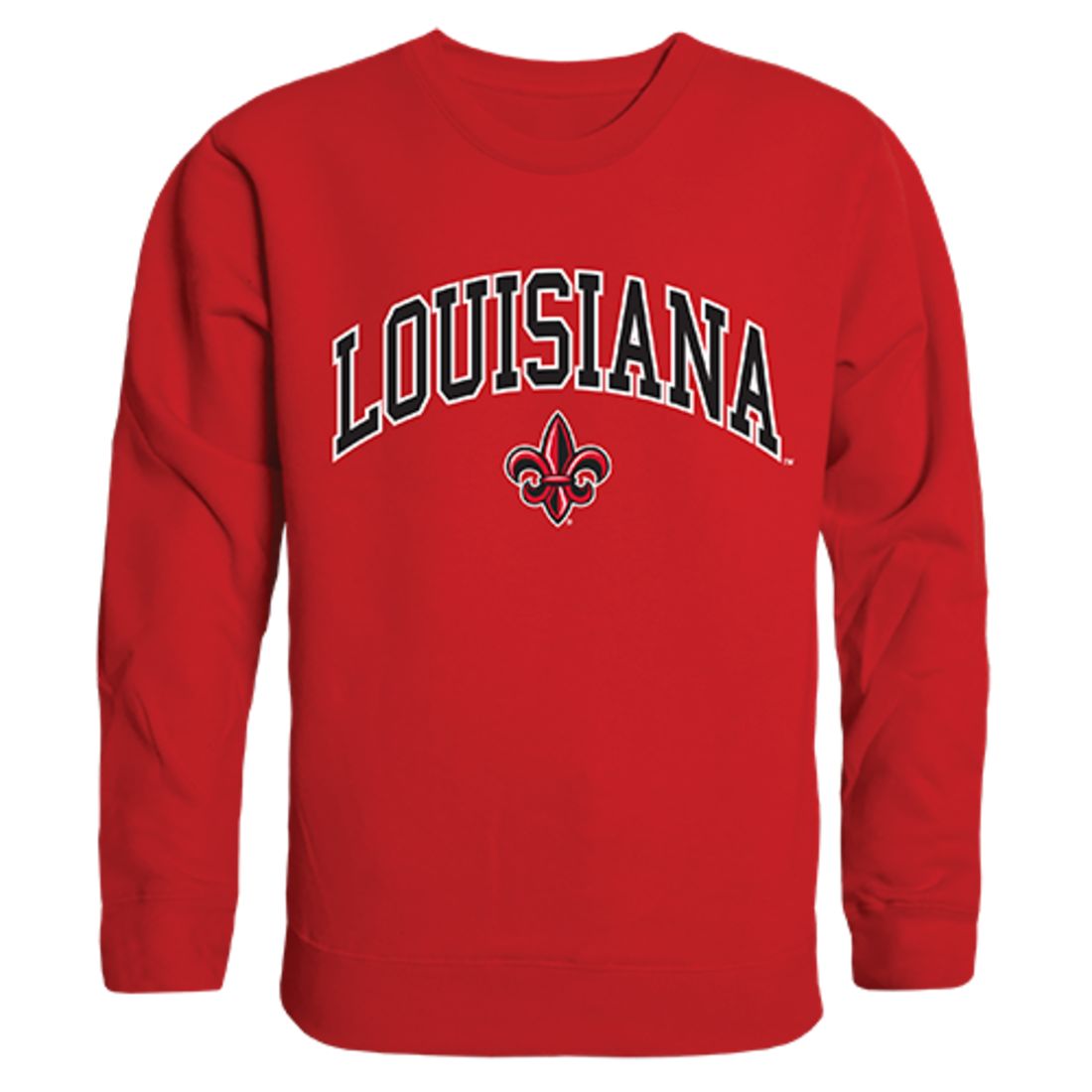 UL University of Louisiana at Lafayette Campus Crewneck Pullover Sweatshirt Sweater Red-Campus-Wardrobe