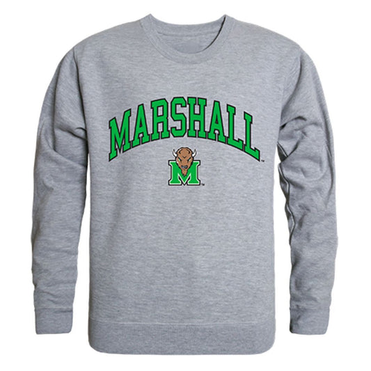 Marshall University Campus Crewneck Pullover Sweatshirt Sweater Heather Grey-Campus-Wardrobe